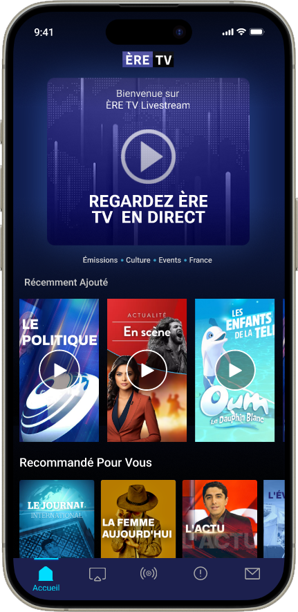 Screen design displayed in a mockup