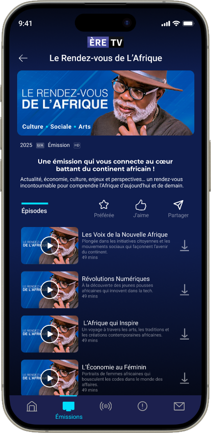 Screen design displayed in a mockup