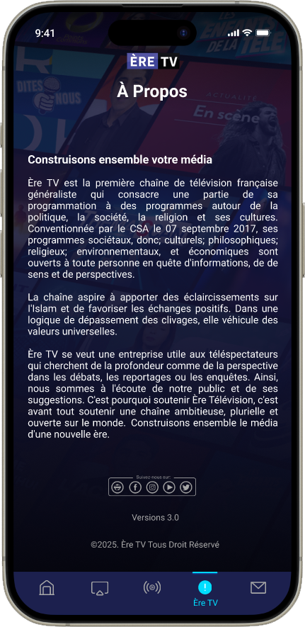 Screen design displayed in a mockup