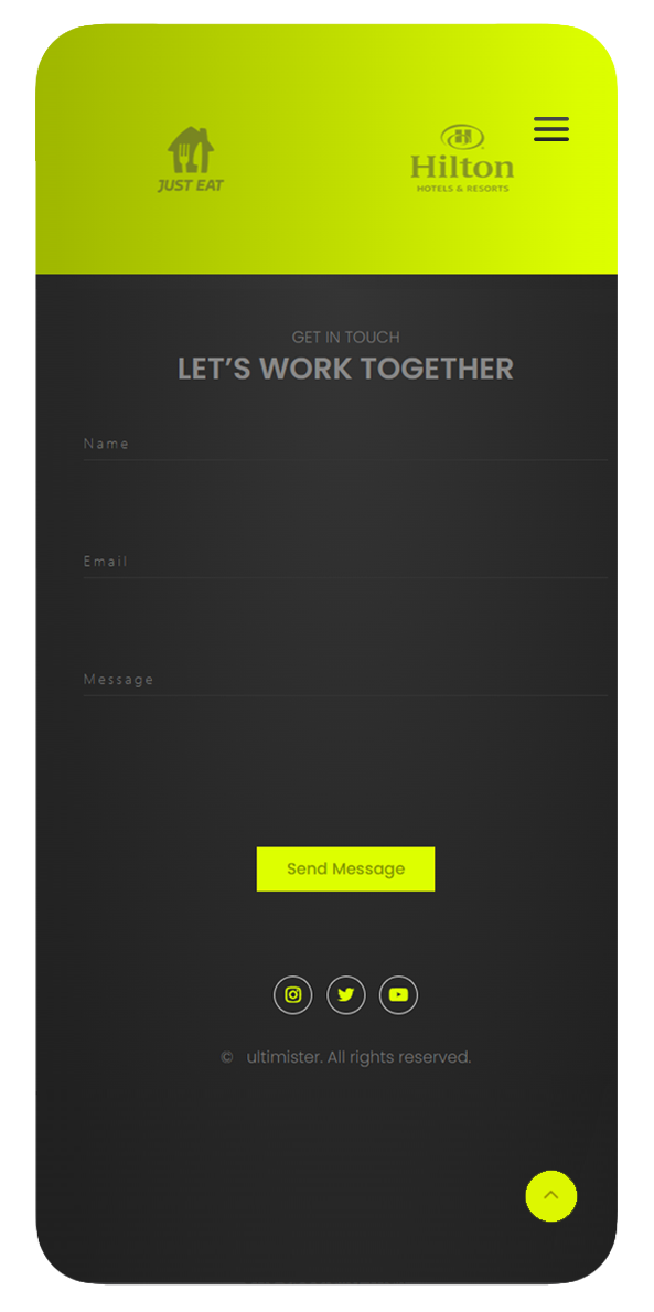 Screen design displayed in a mockup
