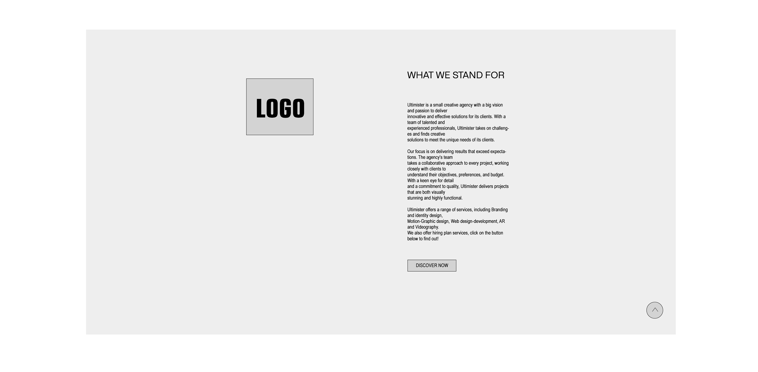 Screen design displayed in a mockup