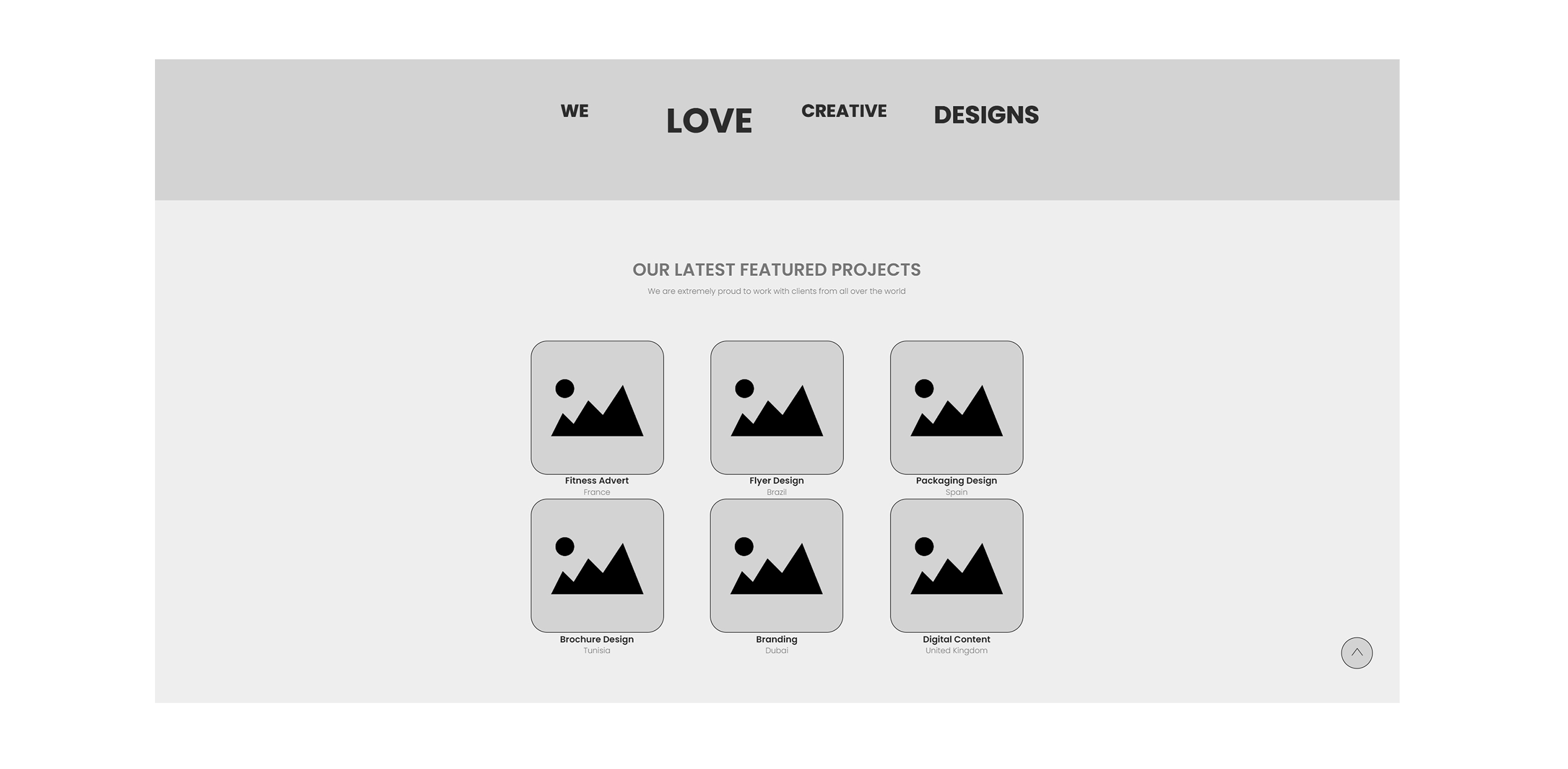 Screen design displayed in a mockup